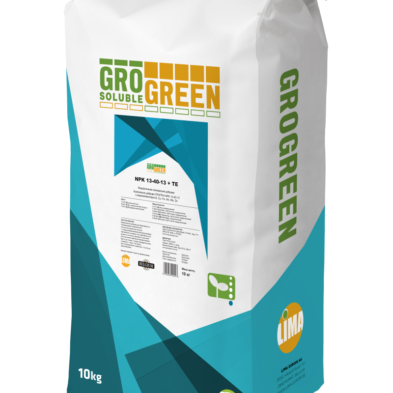 ГроГрін NPK 13-40-13 + TE 10кг